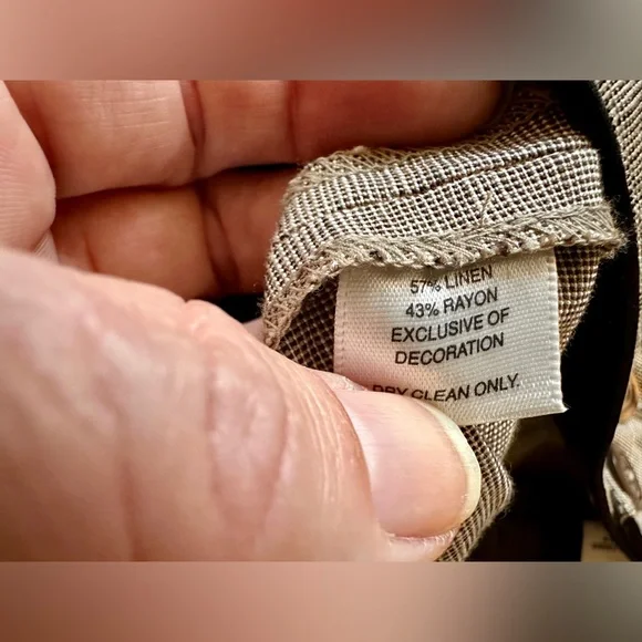 White House Black Market women’s linen blend wide leg trousers size 12 NWT - Picture 4 of 11